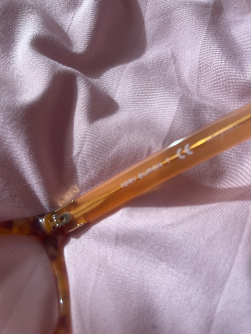 Tory Burch Orange Case with Tortoiseshell Glasses - Picture 4 of 5